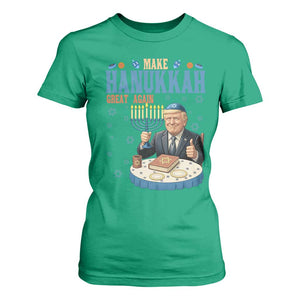 Funny Jewish Holiday T Shirt For Women Make Hanukkah Great Again Ugly Gift TS12 Irish Green Print Your Wear