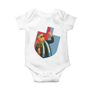 Funny Hanukkah Trump Baby Onesie Festival Of Lights Gift TS12 White Print Your Wear