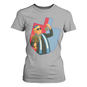 Funny Hanukkah Trump T Shirt For Women Festival Of Lights Gift TS12 Sport Gray Print Your Wear