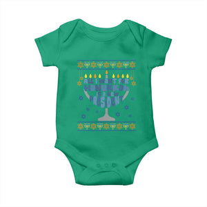 Funny Political Ugly Baby Onesie All I Want For Hanukkah Is A New President TS12 Irish Green Print Your Wear