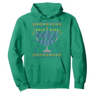 Funny Political Ugly Hoodie All I Want For Hanukkah Is A New President TS12 Irish Green Print Your Wear