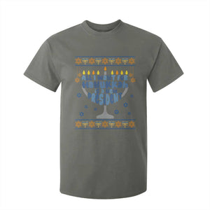 Funny Political Ugly T Shirt For Kid All I Want For Hanukkah Is A New President TS12 Military Green Print Your Wear