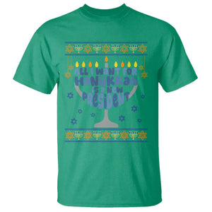 Funny Political Ugly T Shirt All I Want For Hanukkah Is A New President TS12 Irish Green Print Your Wear