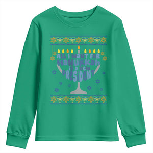 Funny Political Ugly Youth Sweatshirt All I Want For Hanukkah Is A New President TS12 Irish Green Print Your Wear