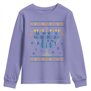 Funny Political Ugly Youth Sweatshirt All I Want For Hanukkah Is A New President TS12 Violet Print Your Wear