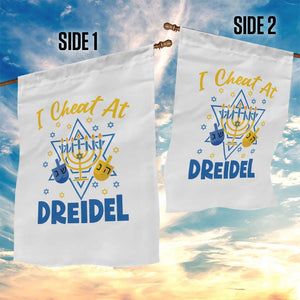 I Cheat At Dreidel Garden Flag Funny Hanukkah Jewish Gift TS12 Print Your Wear