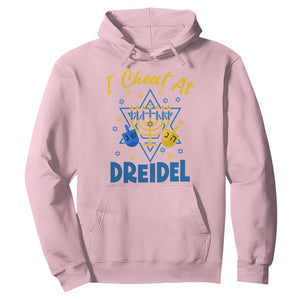 I Cheat At Dreidel Hoodie Funny Hanukkah Jewish Gift TS12 Light Pink Print Your Wear
