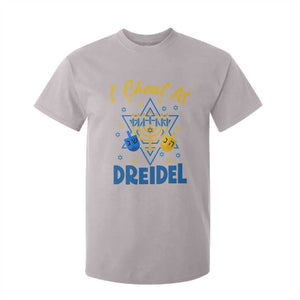 I Cheat At Dreidel T Shirt For Kid Funny Hanukkah Jewish Gift TS12 Ice Gray Print Your Wear