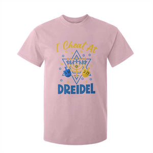 I Cheat At Dreidel T Shirt For Kid Funny Hanukkah Jewish Gift TS12 Light Pink Print Your Wear