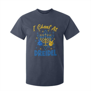 I Cheat At Dreidel T Shirt For Kid Funny Hanukkah Jewish Gift TS12 Navy Print Your Wear
