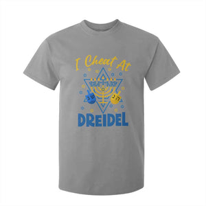 I Cheat At Dreidel T Shirt For Kid Funny Hanukkah Jewish Gift TS12 Sport Gray Print Your Wear