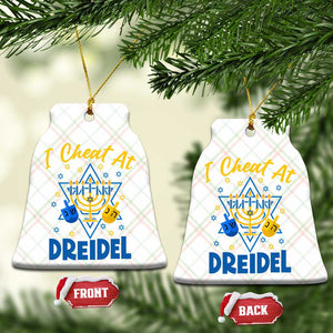 I Cheat At Dreidel Ceramic Ornament Funny Hanukkah Jewish Gift TS12 Print Your Wear
