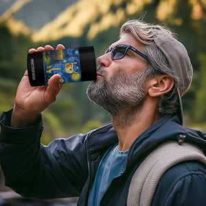 Starry Hanukkah Night 4 in 1 Can Cooler Tumbler Funny Llama Jewish Holiday Gift TS12 Print Your Wear