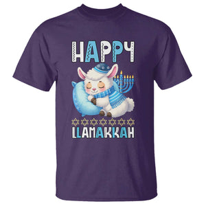 Funny Happy Llamakkah T Shirt Cute Llama Jewish Holiday Gift TS12 Purple Print Your Wear
