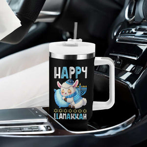 Funny Happy Llamakkah Tumbler With Handle Cute Llama Jewish Holiday Gift TS12 Print Your Wear