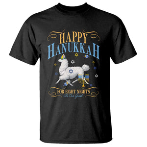 Funny Happy Hanukkah Llama Be Our Guest For Eight Nights Gift T Shirt Funny Hanukkah Gift TS12 Black Print Your Wear