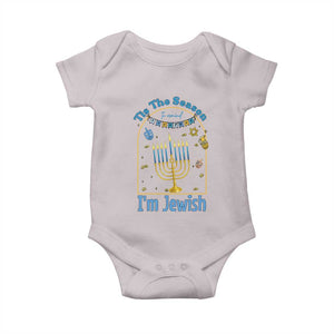Funny Hanukkah Gift Baby Onesie Tis The Season To Remind Everyone Im Jewish TS12 Ice Gray Print Your Wear