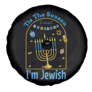 Funny Hanukkah Gift Spare Tire Cover Tis The Season To Remind Everyone Im Jewish - Print Your Wear