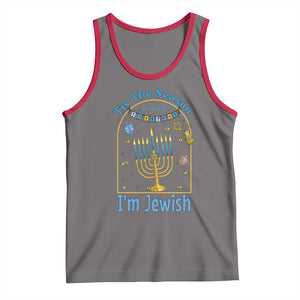 Funny Hanukkah Gift Tank Top Tis The Season To Remind Everyone Im Jewish TS12 Deep Heather Red Print Your Wear