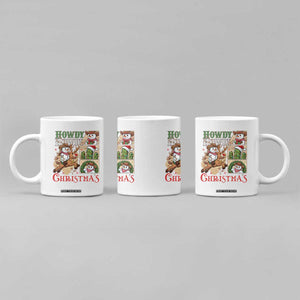 Funny Snowman Cowboy Howdy Christmas Coffee Mug Western Holiday Gift TS12 Print Your Wear