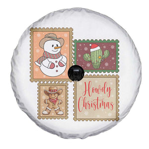 Howdy Christmas Postage Stamp Spare Tire Cover Western Life Holiday Gift TS12 Print Your Wear