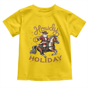 Black Santa Howdy Western Cowboy Toddler T Shirt Christmas Gift TS12 Daisy Print Your Wear