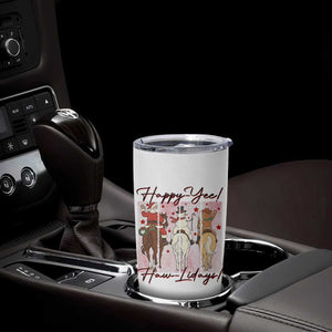 Western Christmas Horse Rider Tumbler Cup Happy Yee Haw Lidays TS12 Print Your Wear