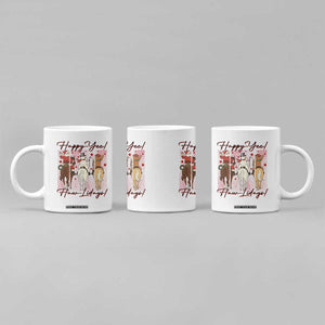 Western Christmas Horse Rider Coffee Mug Happy Yee Haw Lidays TS12 Print Your Wear