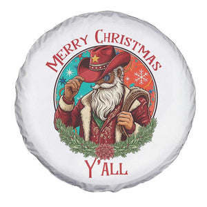 Howdy Santa Merry Christmas Y'all Spare Tire Cover Funny Western Holiday Gift TS12 Print Your Wear