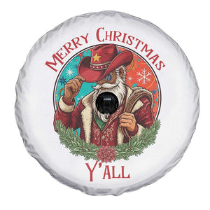 Howdy Santa Merry Christmas Y'all Spare Tire Cover Funny Western Holiday Gift TS12 Print Your Wear