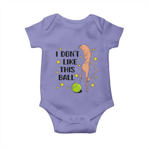 Funny Marcus The Worm Tennis Lover Baby Onesie I Do Not Like This Ball TS12 Violet Print Your Wear