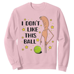Funny Marcus The Worm Tennis Lover Sweatshirt I Do Not Like This Ball TS12 Light Pink Print Your Wear