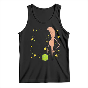 Funny Marcus The Worm Tennis Lover Tank Top I Do Not Like This Ball TS12 Black Print Your Wear