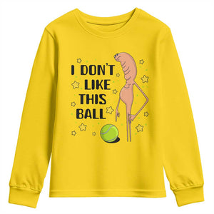 Funny Marcus The Worm Tennis Lover Youth Sweatshirt I Do Not Like This Ball TS12 Daisy Print Your Wear