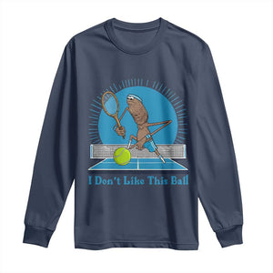 I Do Not Like This Ball Long Sleeve Shirt Funny Marcus The Worm Tennis Meme TS12 Navy Print Your Wear