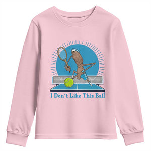 I Do Not Like This Ball Youth Sweatshirt Funny Marcus The Worm Tennis Meme TS12 Light Pink Print Your Wear