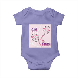 Funny Six Seven Tennis Meme Baby Onesie Valentine For Women TS12 Violet Print Your Wear