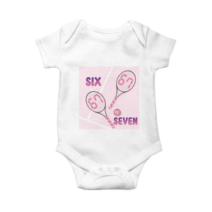 Funny Six Seven Tennis Meme Baby Onesie Valentine For Women TS12 White Print Your Wear