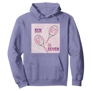 Funny Six Seven Tennis Meme Hoodie Valentine For Women TS12 Violet Print Your Wear