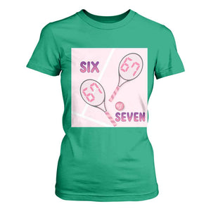 Funny Six Seven Tennis Meme T Shirt For Women Valentine For Women TS12 Irish Green Print Your Wear