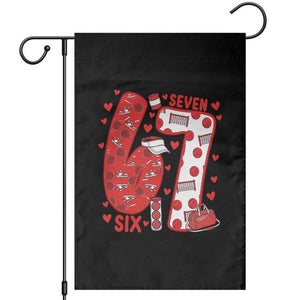 Six Seven Tennis Meme Garden Flag Funny Gen Alpha Valentine TS12 Black Print Your Wear
