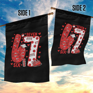 Six Seven Tennis Meme Garden Flag Funny Gen Alpha Valentine TS12 Print Your Wear