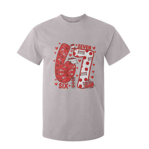 Six Seven Tennis Meme T Shirt For Kid Funny Gen Alpha Valentine TS12 Ice Gray Print Your Wear