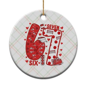 Six Seven Tennis Meme Ceramic Ornament Funny Gen Alpha Valentine TS12 1pc Christmas Plaid Print Your Wear