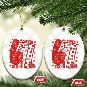 Six Seven Tennis Meme Ceramic Ornament Funny Gen Alpha Valentine TS12 Print Your Wear