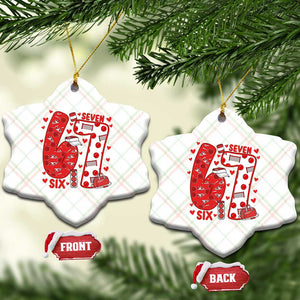Six Seven Tennis Meme Ceramic Ornament Funny Gen Alpha Valentine TS12 Print Your Wear