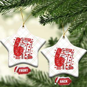 Six Seven Tennis Meme Ceramic Ornament Funny Gen Alpha Valentine TS12 Print Your Wear