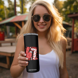 Six Seven Tennis Meme Skinny Tumbler Funny Gen Alpha Valentine TS12 Print Your Wear
