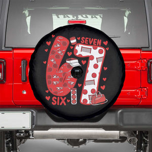Six Seven Tennis Meme Spare Tire Cover Funny Gen Alpha Valentine TS12 Black Print Your Wear