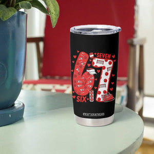 Six Seven Tennis Meme Tumbler Cup Funny Gen Alpha Valentine TS12 Print Your Wear